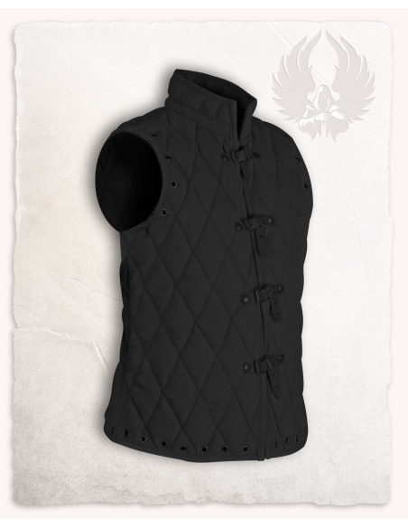 Arthur padded vest black sleeveless