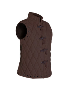 Brown Sleeveless Arthur Quilted Gilet