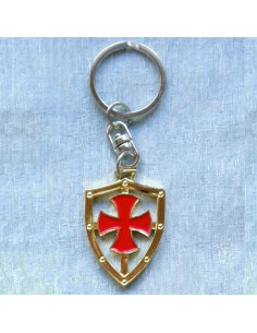 Keychain with the cross of the Templars