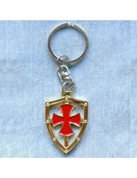 Keychain with the cross of the Templars