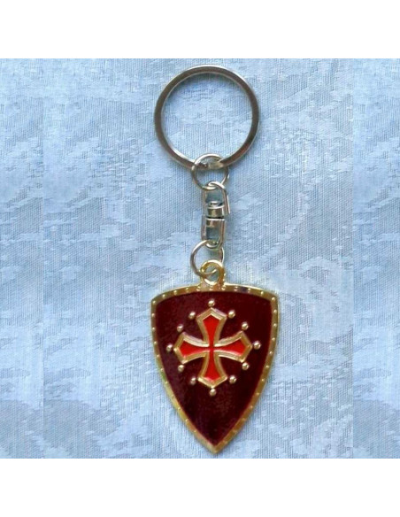Keychain with the cross of the Cathars