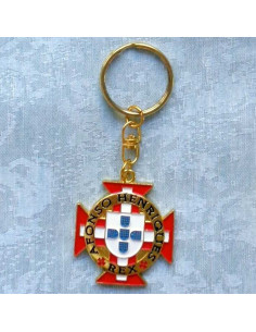 Keychain with the cross of the Knights of Christ