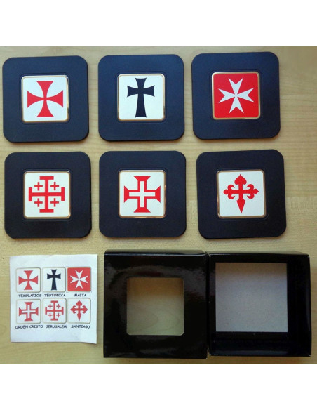 Collection 6 Coasters with Templar...