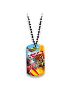 Plate with ball chain Firefighters Spain