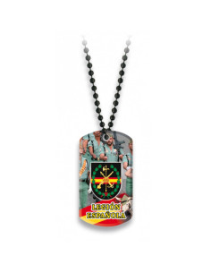 Plate with ball chain of the Spanish Legion