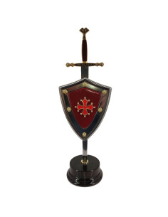 Set Cross of the Cathars, letter opener with shield and...