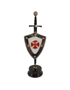 Set Crusaders, letter opener with shield and stand