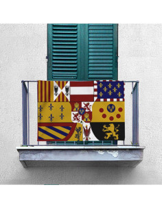 Medieval Banner House of the Bourbons, landscape (100x70... 2