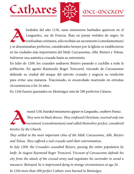 Decorative sword of the Cathars, 94 cm.