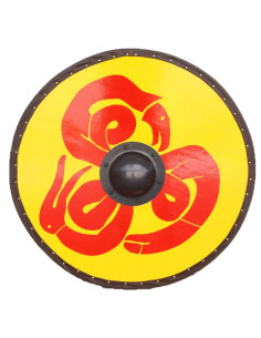 Viking Shield Tribal Snake of Windlass wood and steel