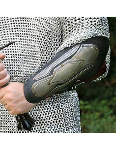 Elf bracelets, leather and steel