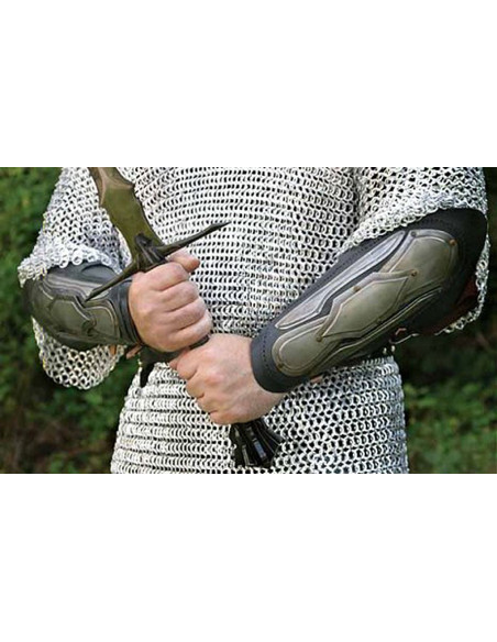 Elf bracelets, leather and steel