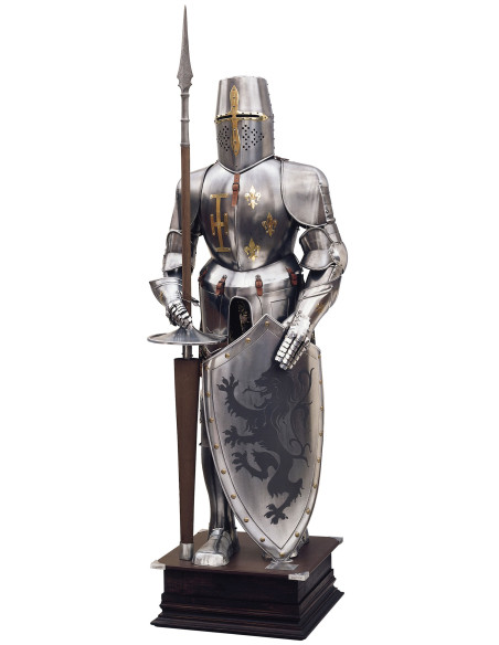 Natural armor with shield and spear