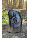 Viking antler jar Vegvisir model, clear finish