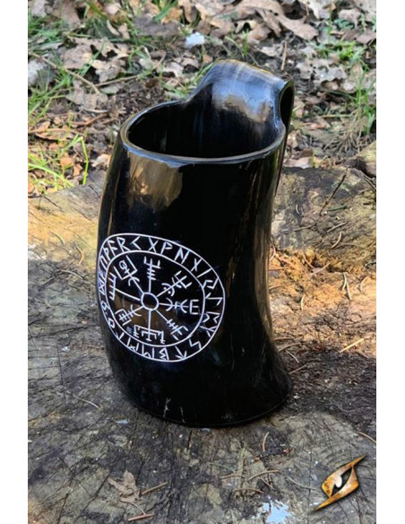 Viking horn jar Vegvisir model, dark...