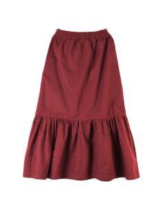 Medieval skirt or petticoat, red color