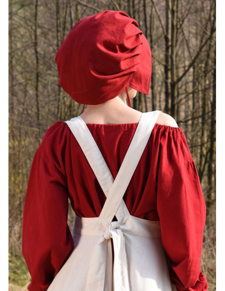 Ruth medieval apron in cotton,...
