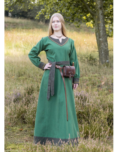 Viking dress Jona, green