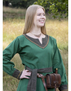 Viking dress Jona, green 2