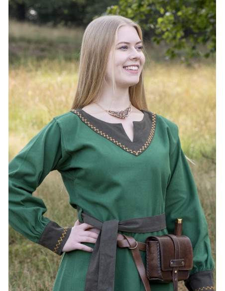 Viking dress Jona, green