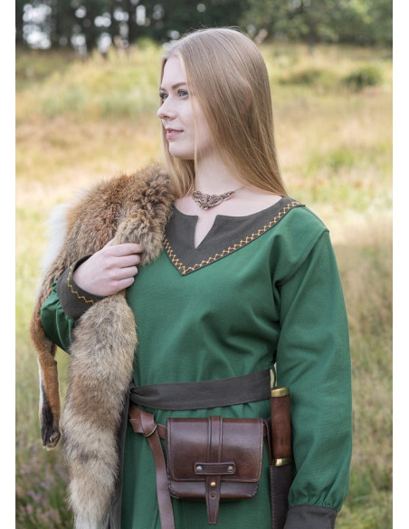 Viking dress Jona, green