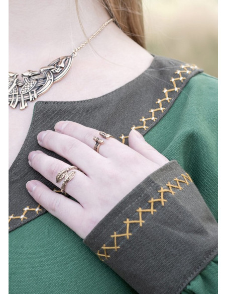 Viking dress Jona, green