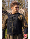 Medieval Leather Warrior Veteran Armor, Black