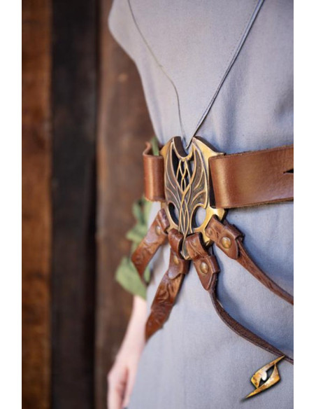 Elven Fantastic Belt in brown leather