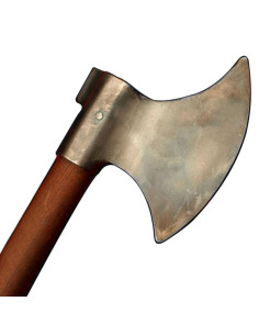 Gothic functional ax with wooden handle