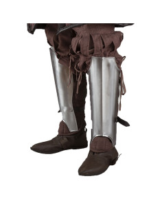 Markward medieval greaves, polished finish 2