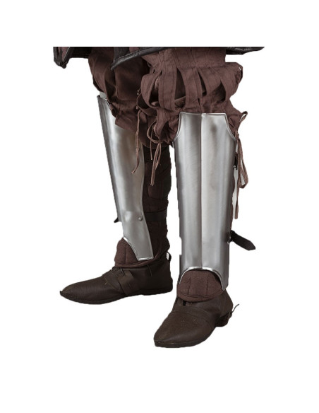 Markward medieval greaves, polished...