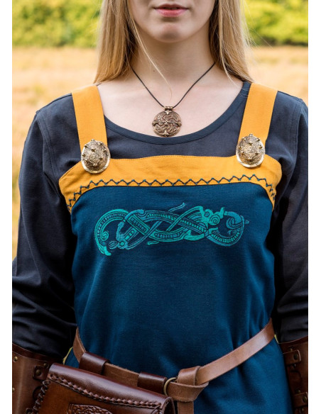 Blue Viking Hilja apron dress with...