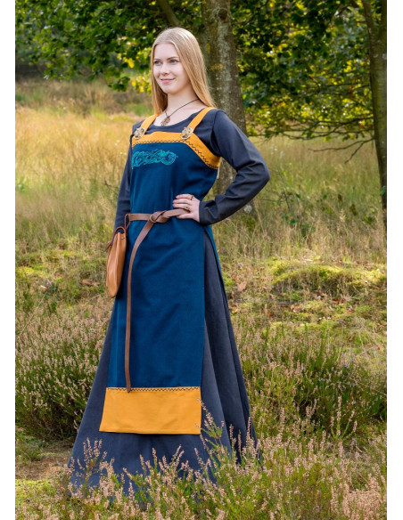 Blue Viking Hilja apron dress with...