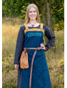 Blue Viking Hilja apron dress with embroidery