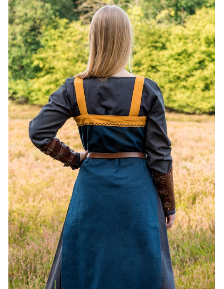 Blue Viking Hilja apron dress with...