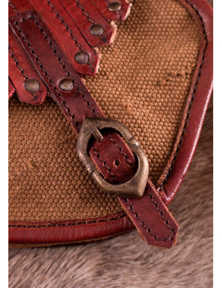 Viking bag in canvas and leather