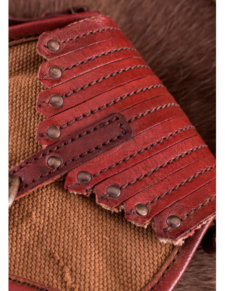 Viking bag in canvas and leather