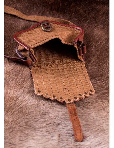 Viking bag in canvas and leather