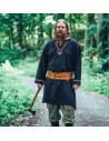 Viking tunic with Freki embroidery, black