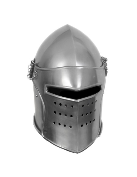 Medieval warrior bacinet, with visor Medieval warrior bacinet, with visor