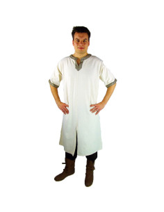 Viking tunic short sleeve Richard, natural white