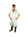 Viking tunic short sleeve Richard, natural white