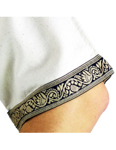 Viking tunic short sleeve Richard, natural white 2