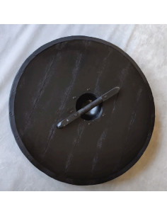 Viking combat shield, red-blue 2