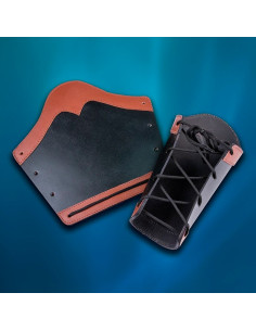 Medieval Hunter's Bracers, black-brown 2