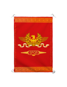 Banner Roman Legion SPQR, red background (70x100 cms.)