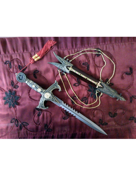 Templar dagger with scabbard