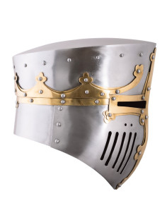 Crusader helmet with brass fittings, 12th-13th centuries 2