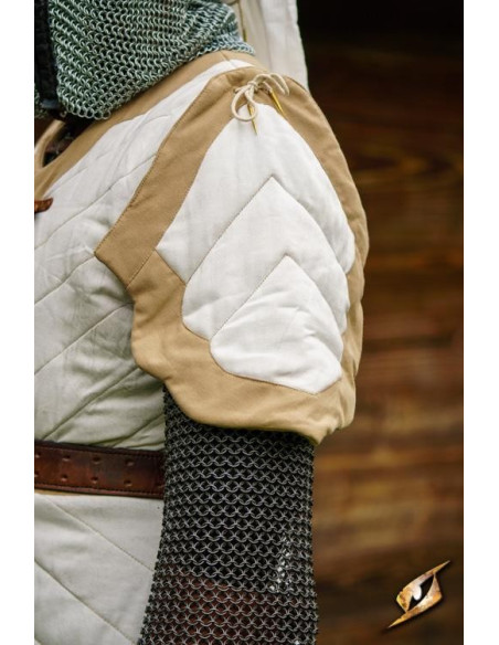 Dastán quilted prawn in white-beige