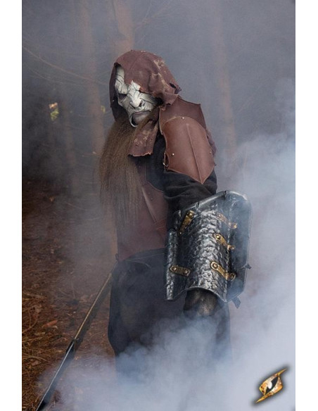 Latex Orc buckler for forearm